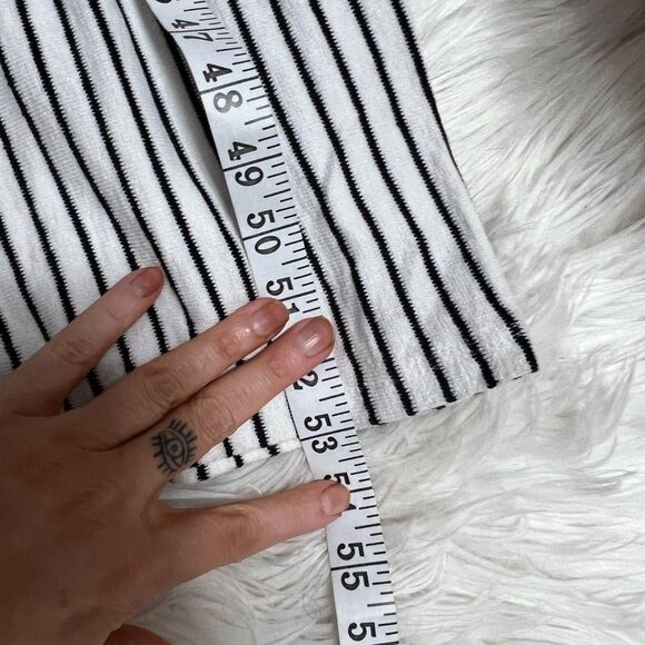 BCBG GIRLS Girls' Cotton Knit Striped Jumpsuit black and white  nwt extra large - Picture 10 of 10